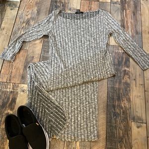 Stretchy casual midi dress